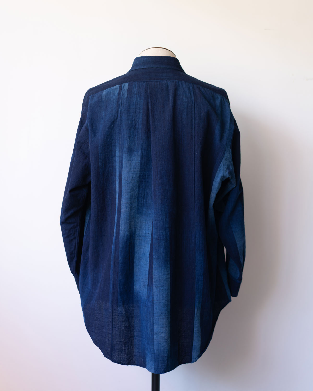 SOWBOW SHIRT -G "KURUME-KASURI" True INDIGO Stripe