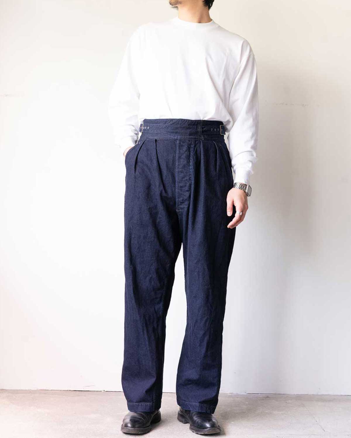 Denim Gurkha Pants [Dark Navy]