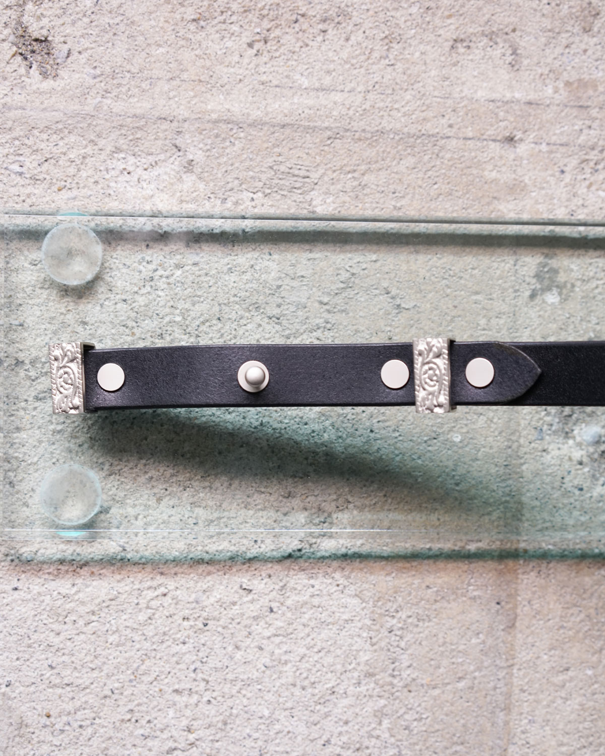 SILVER GIBOSHI BELT (H03) - BLACK