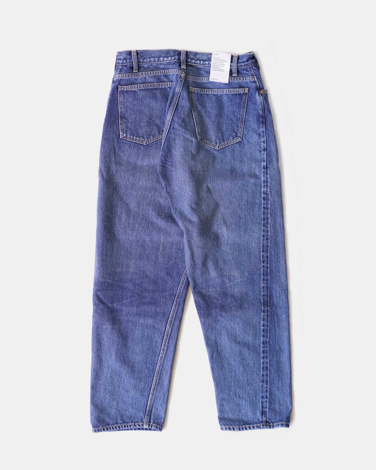 Wide Tapered 5 Pocket Pants - Medium Blue