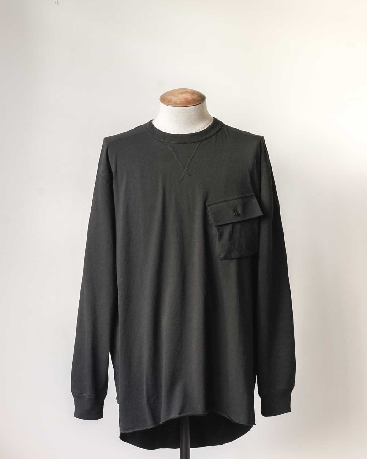 HUNTING POCKET TEE L/S - BLACK