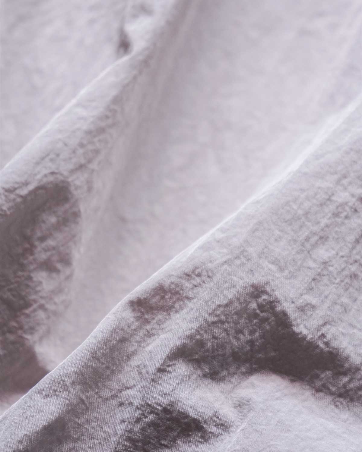 SOWBOW SHIRTS type F cardigan -SHRINKLE NYLON-GREIGE（撥水性のあるシュリンクナイロンは天然素材感もありあわせやすいです）