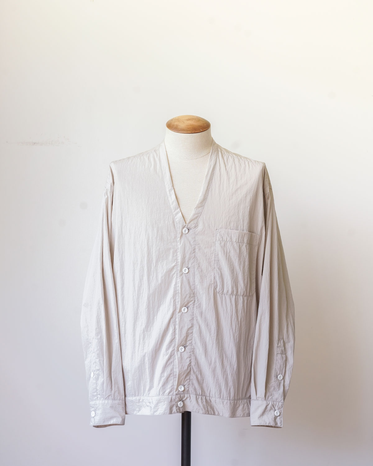 SOWBOW SHIRTS type F cardigan -SHRINKLE NYLON-