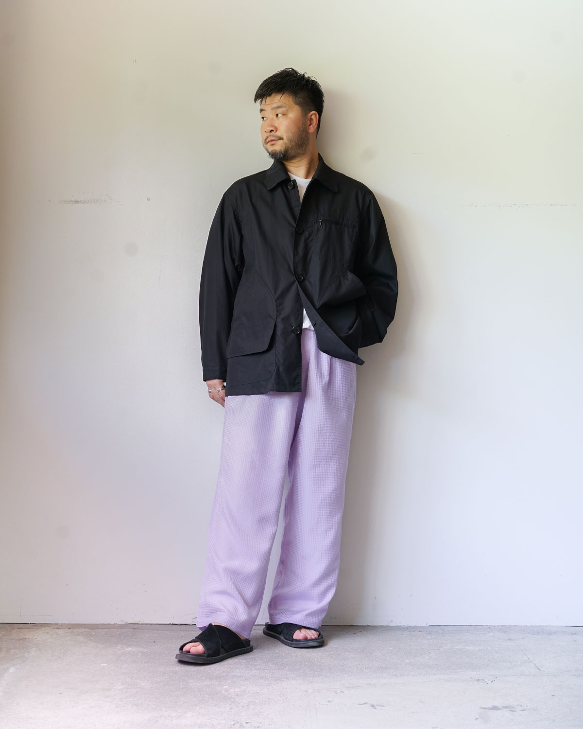 Purple（165cm66kgウエスト80cmでSサイズを着用）