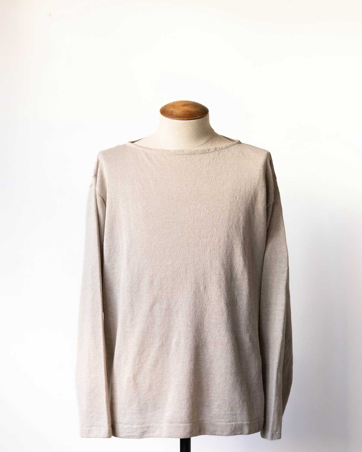 AMA LINEN BASQUE KNIT PULLOVER