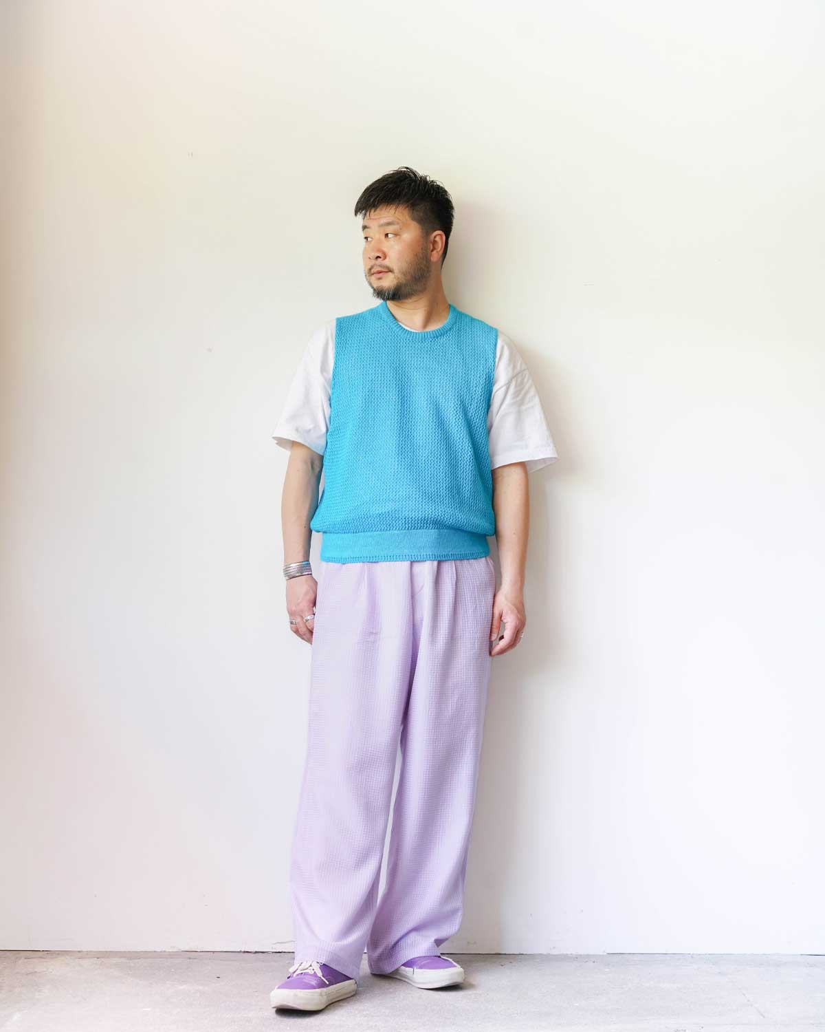Purple（165cm66kgウエスト80cmでSサイズを着用）
