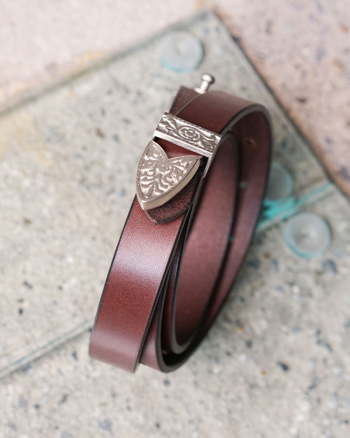 SILVER GIBOSHI BELT (H03) - CHOCO