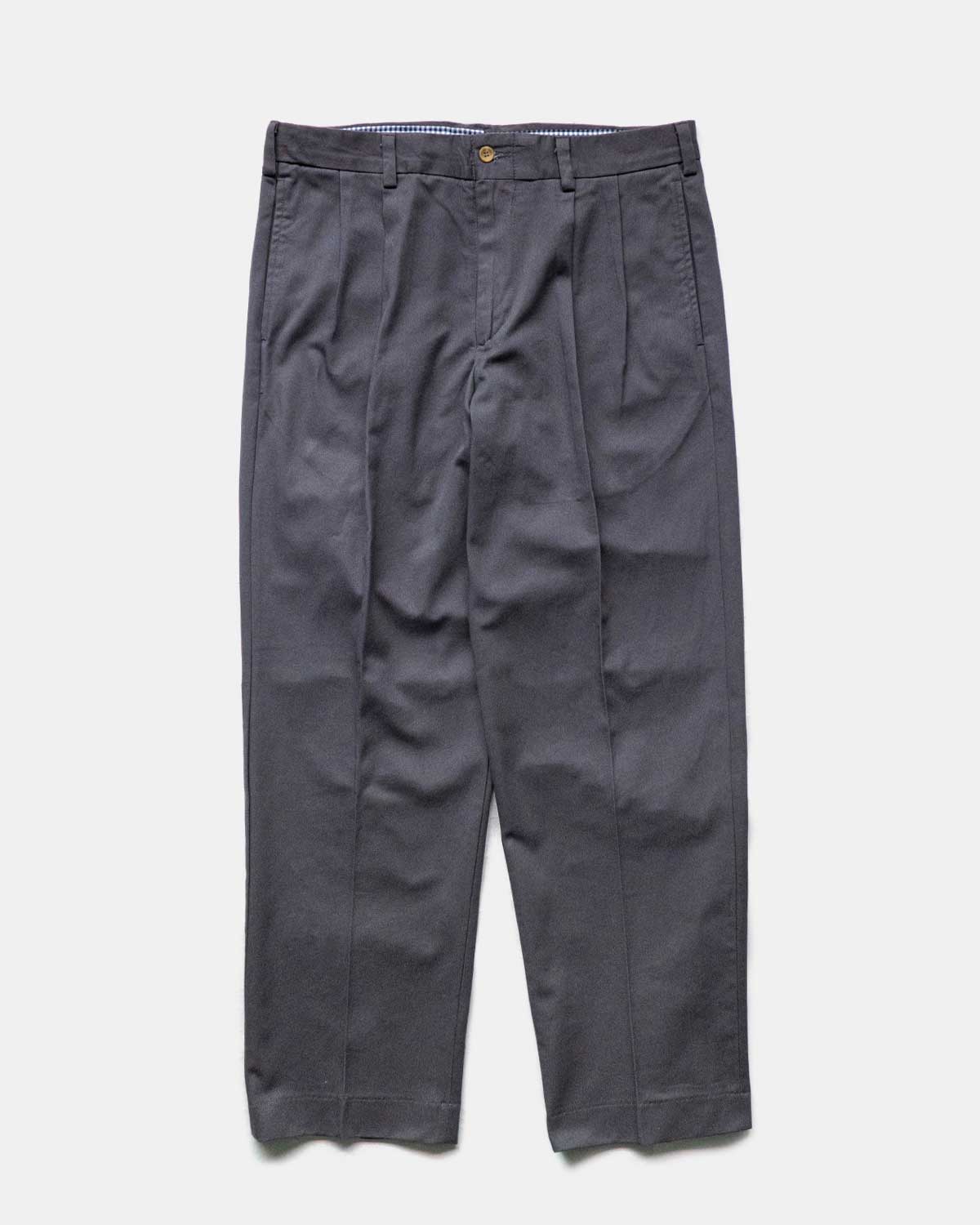 ”CRAMERTON TWILL” RELAXED FIT 2tucks - GRAY