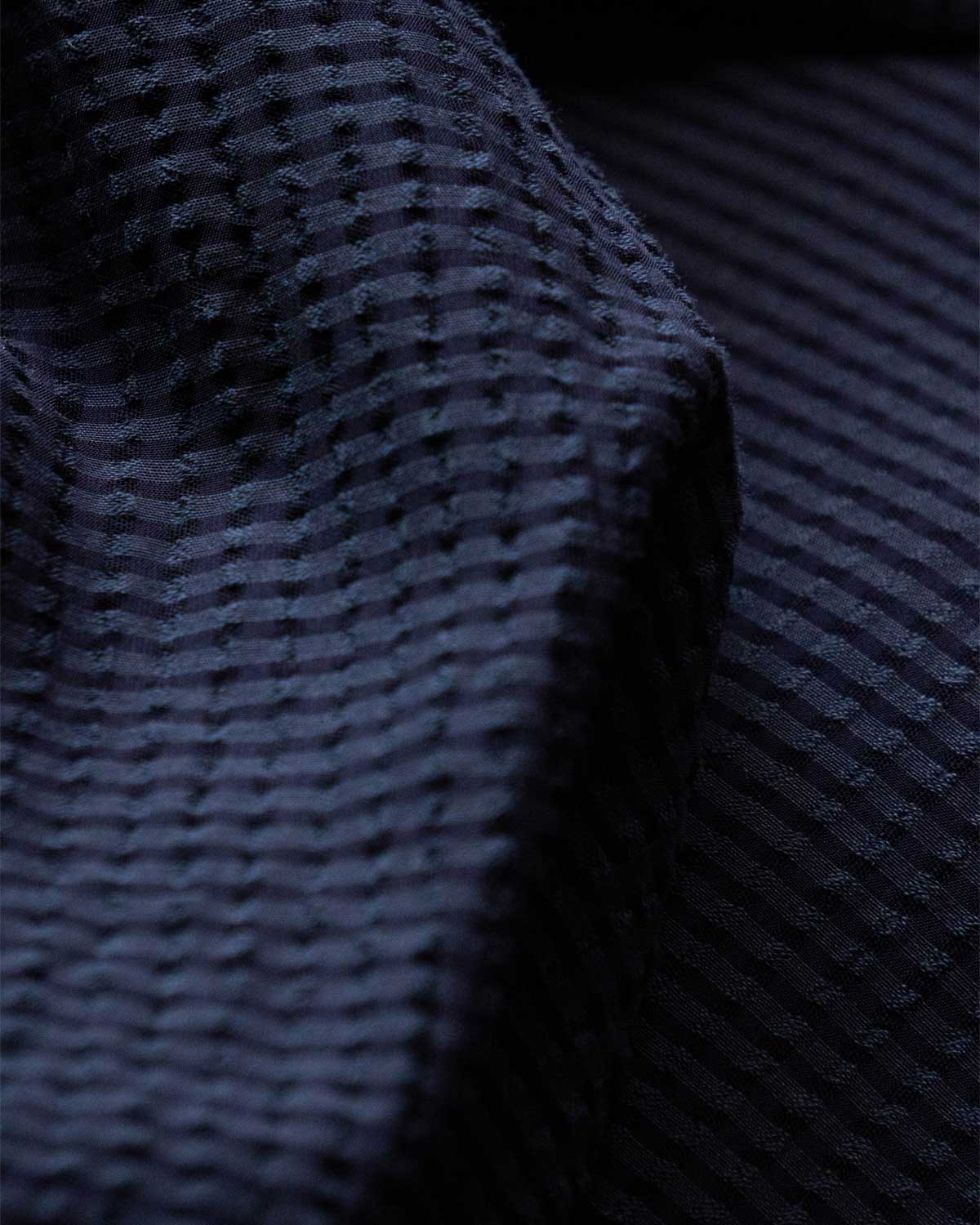 NAVY CHECK（左⇨洗濯後　右⇨洗濯前）