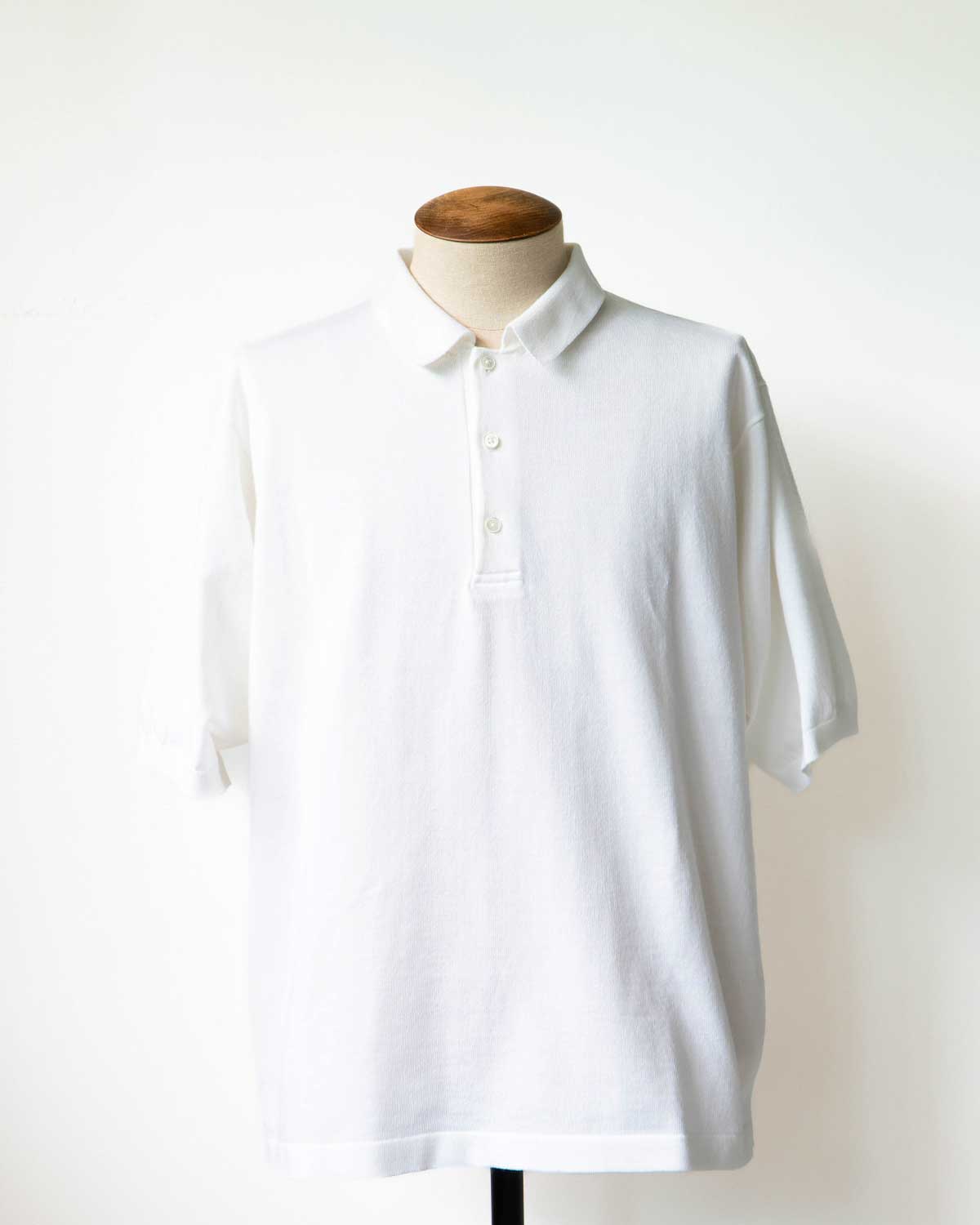 classic rugger Knit Polo（WHITE）