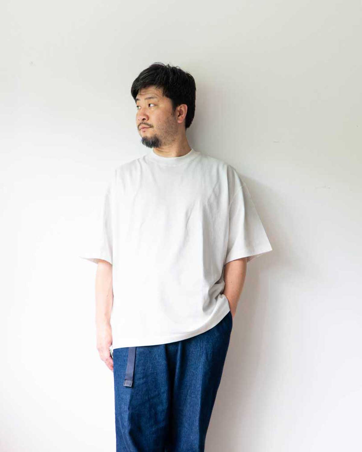 open end T-shirts [white]
