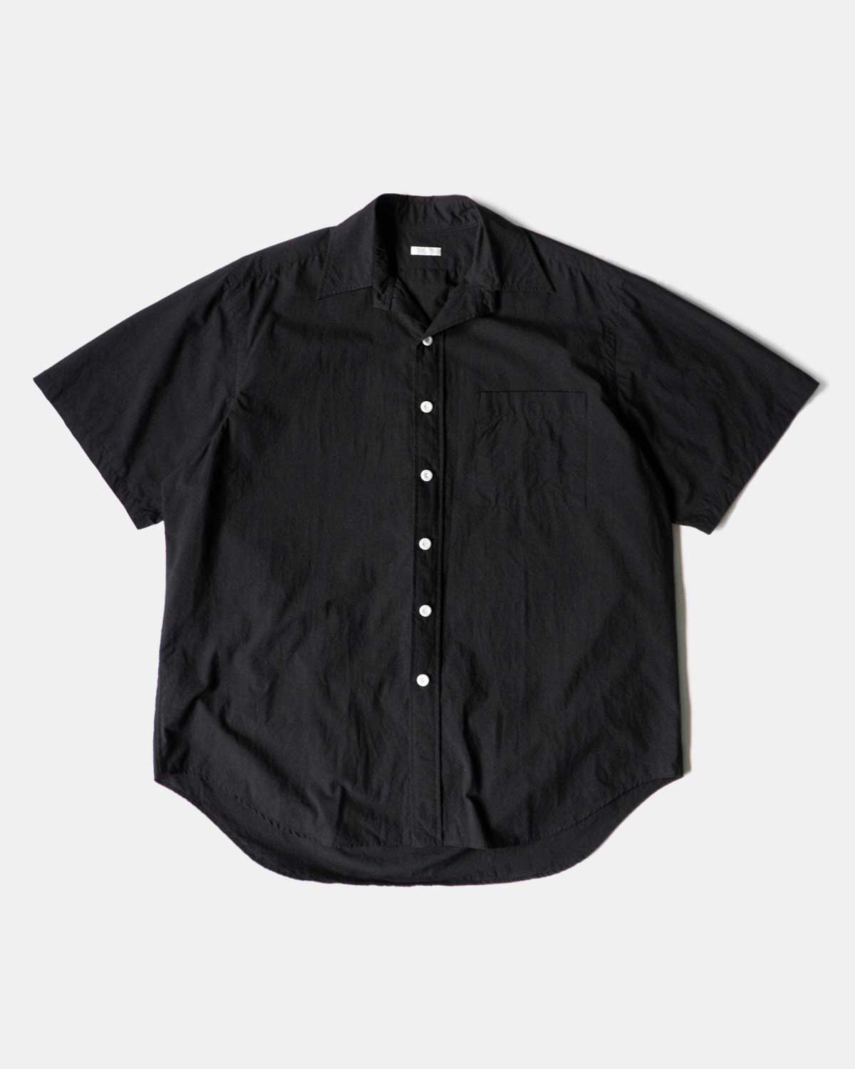short sleeve - sowbow shirts type G " cotton / silk " black