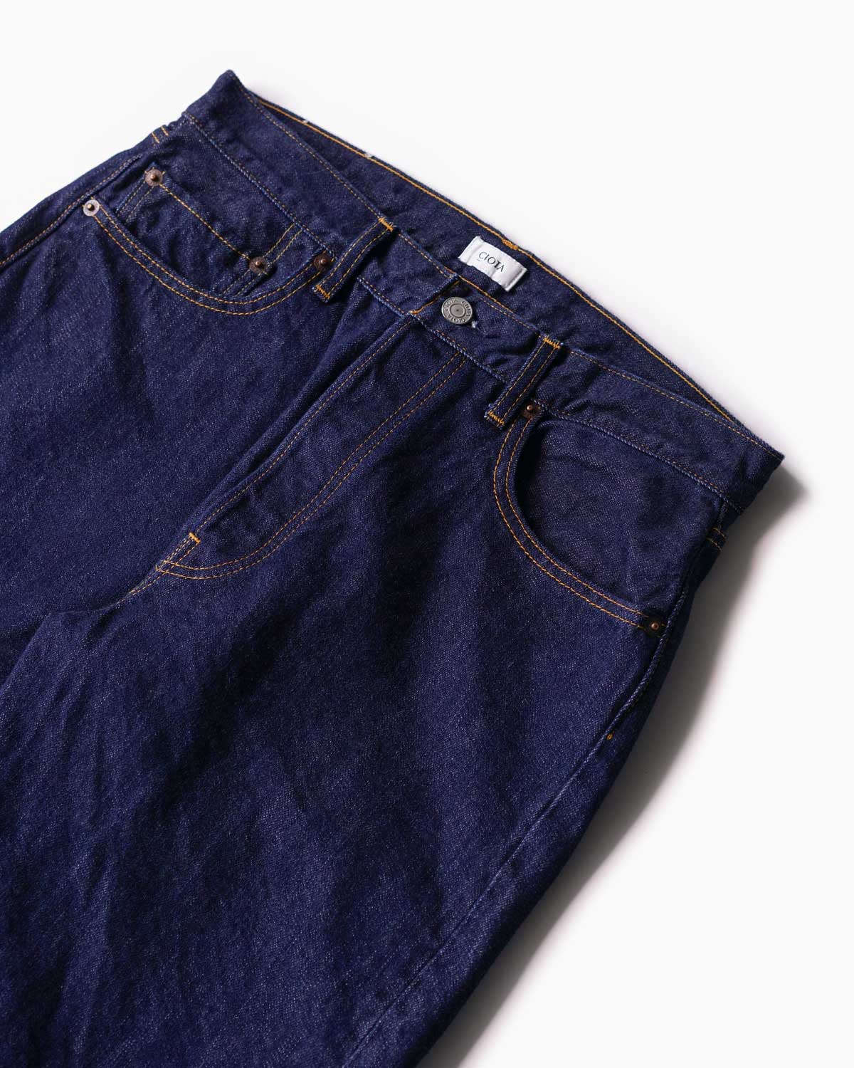 Straight 5 Pocket Pants - Navy（One Wash）