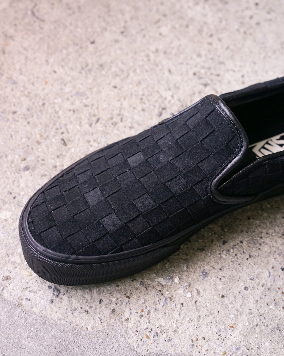 [VANS] Classic Slip-On WOVEN SUEDE BLACK