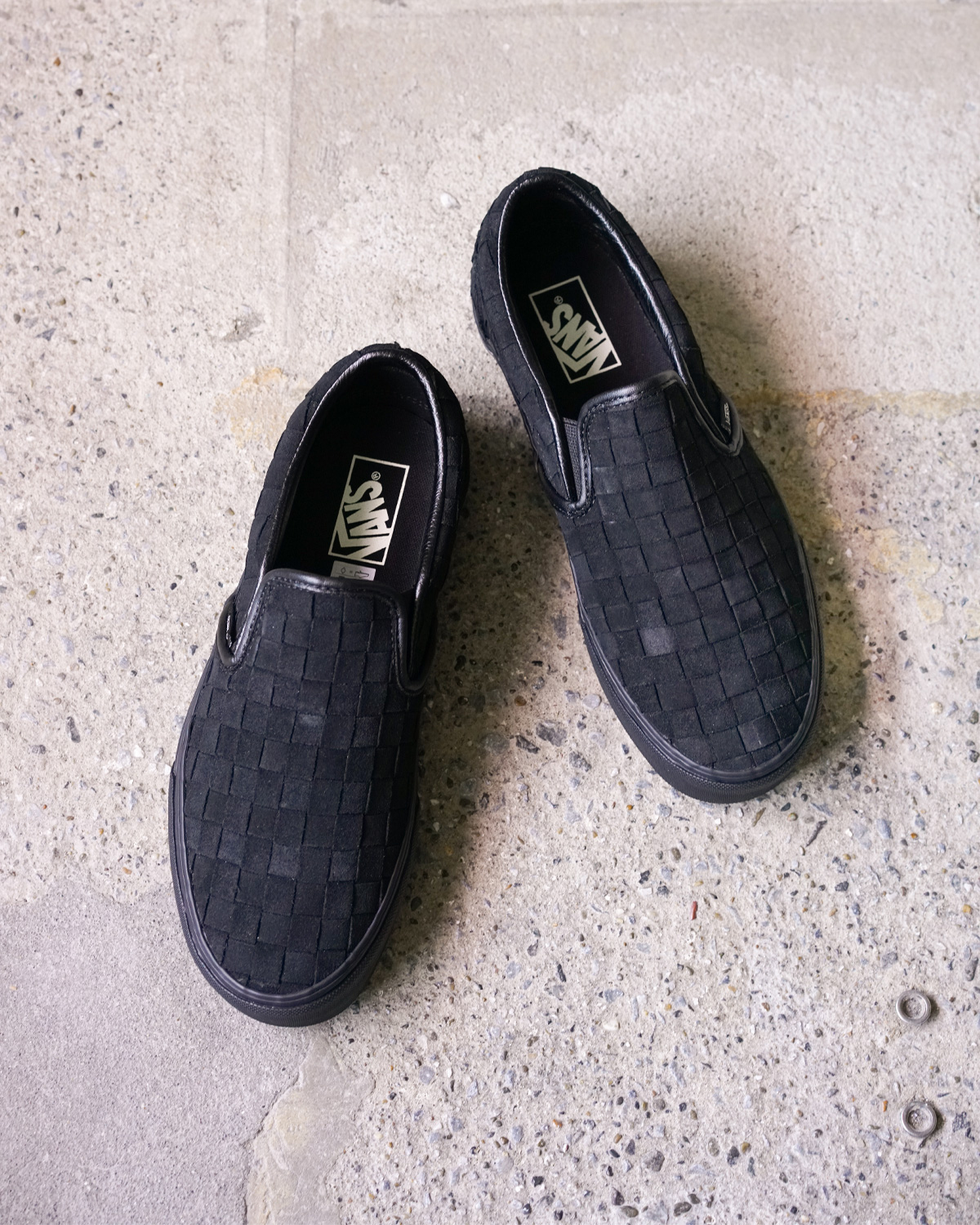 [VANS] Classic Slip-On WOVEN SUEDE BLACK
