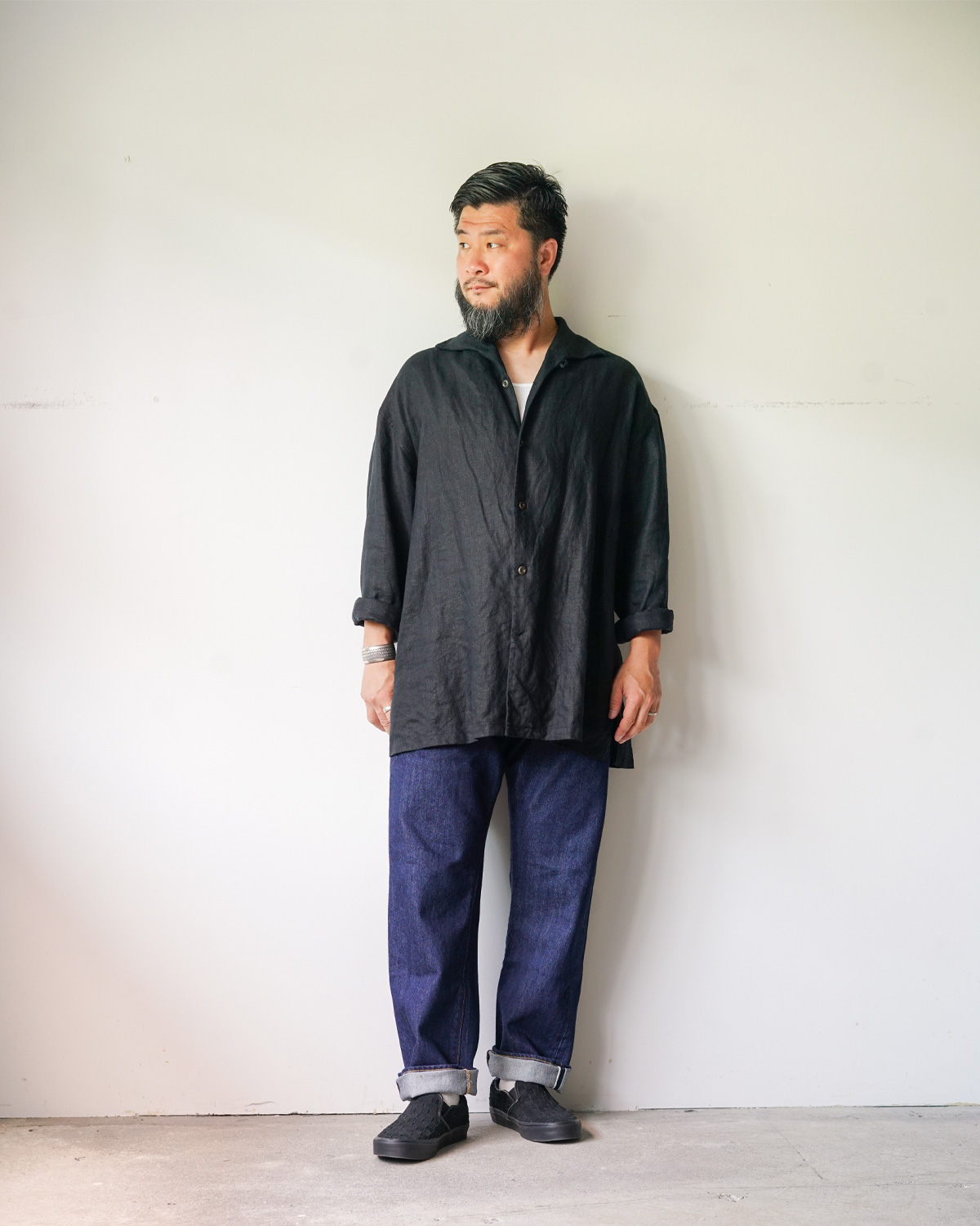WOVEN SUEDE BLACK