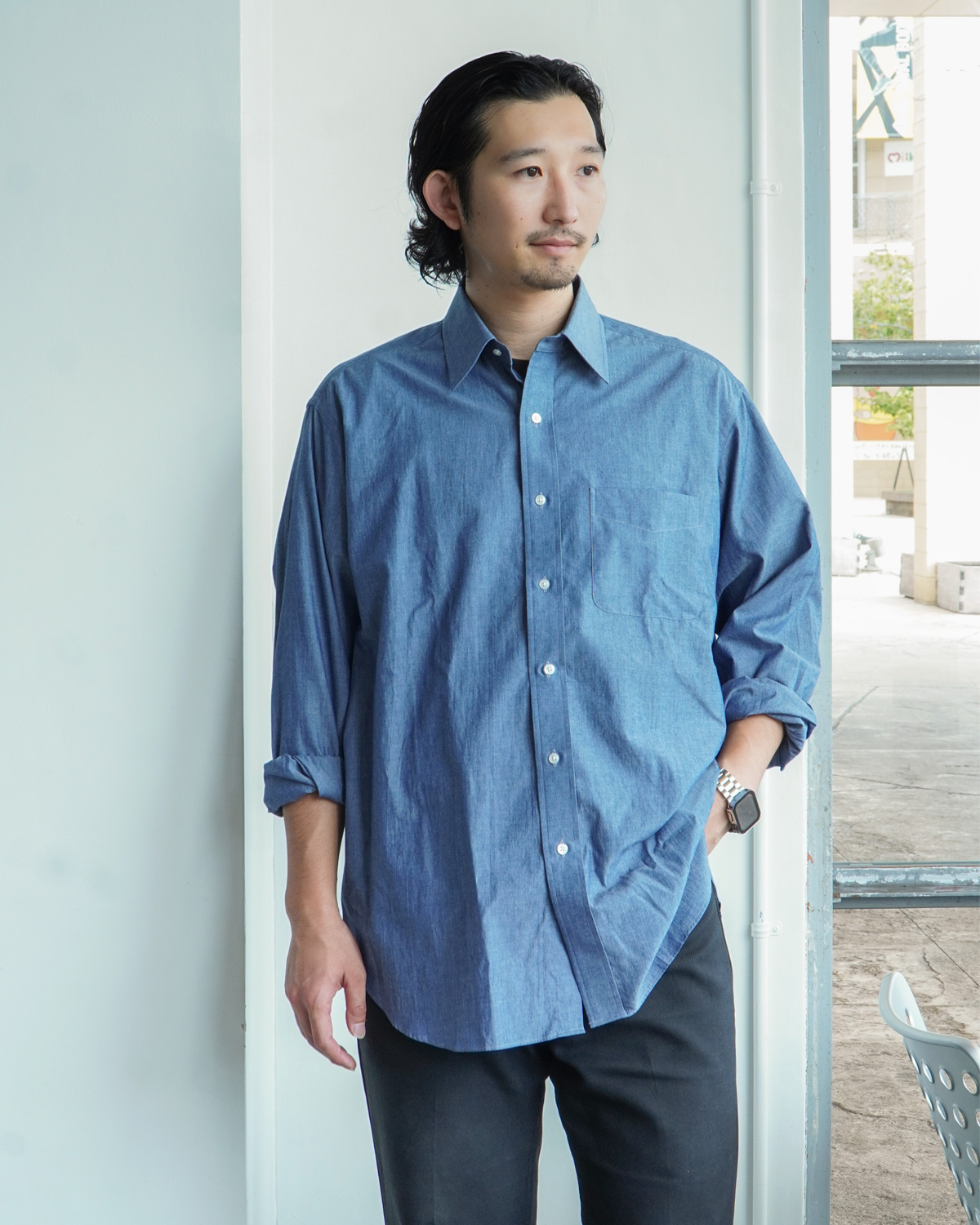 tranescent ORIGINAL chambray shirts "Eliot"