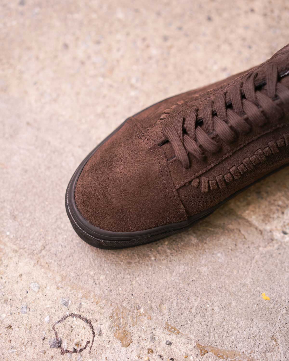 brown suede