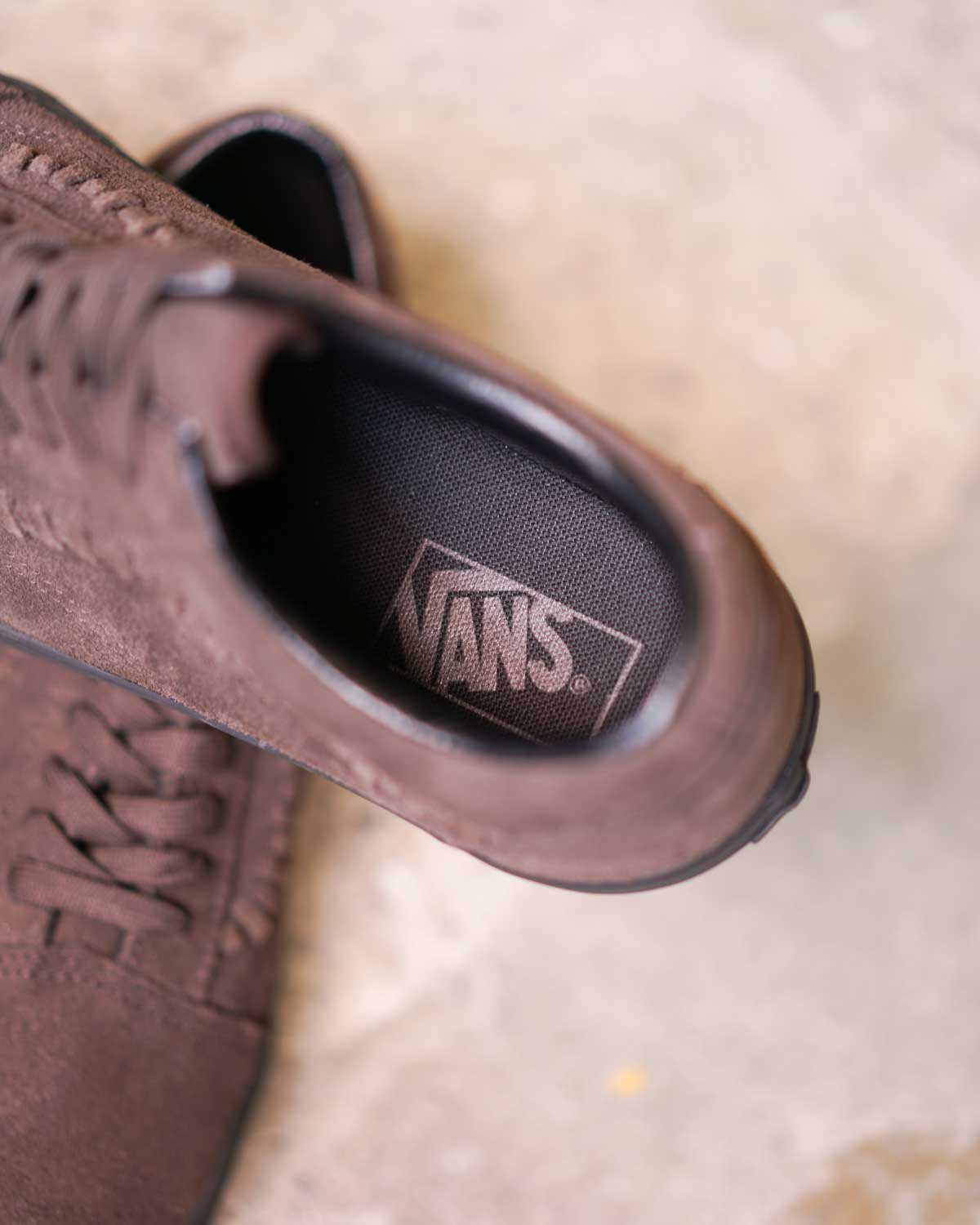 brown suede