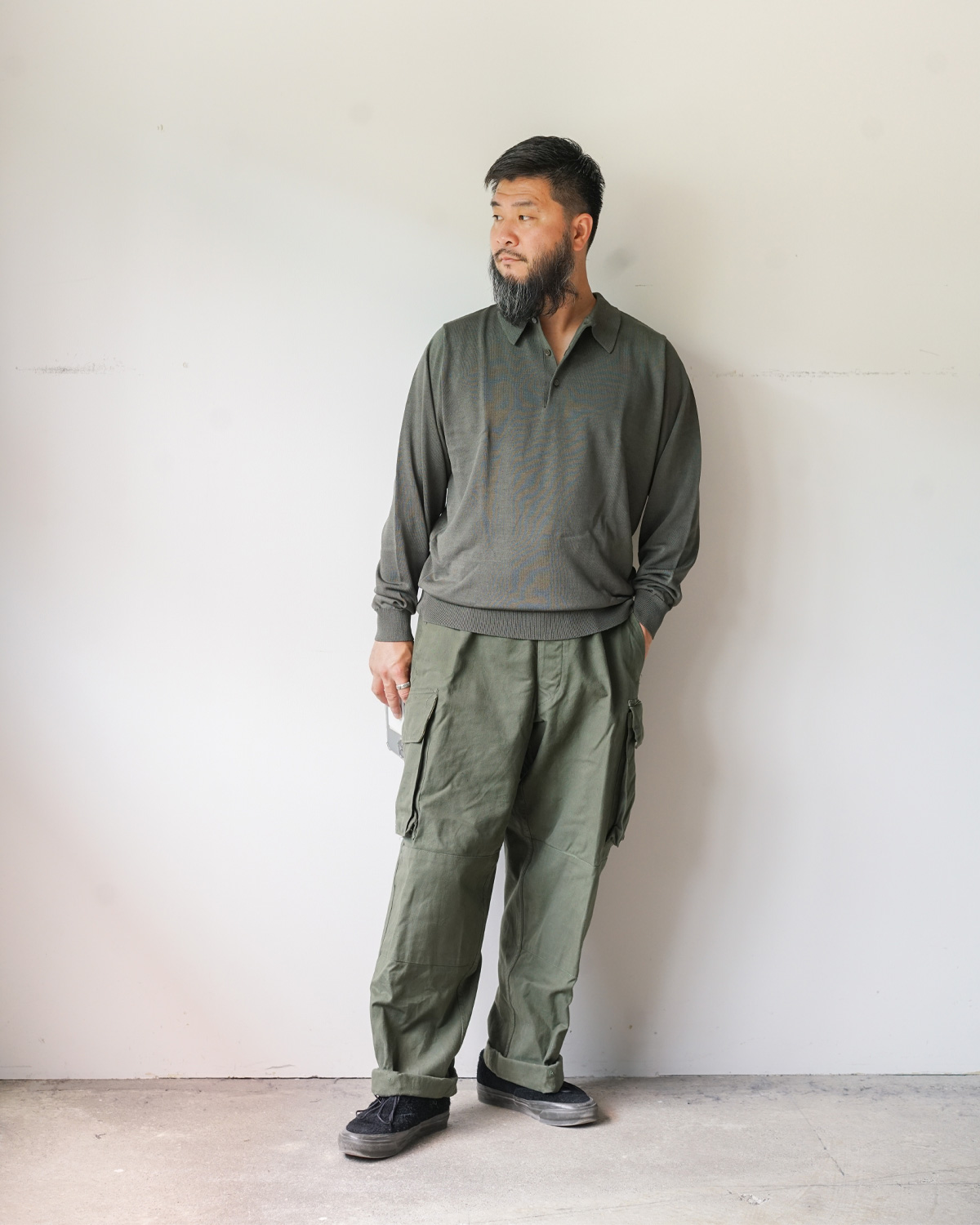 D .GREEN(165cm66kgでサイズ2を着用)