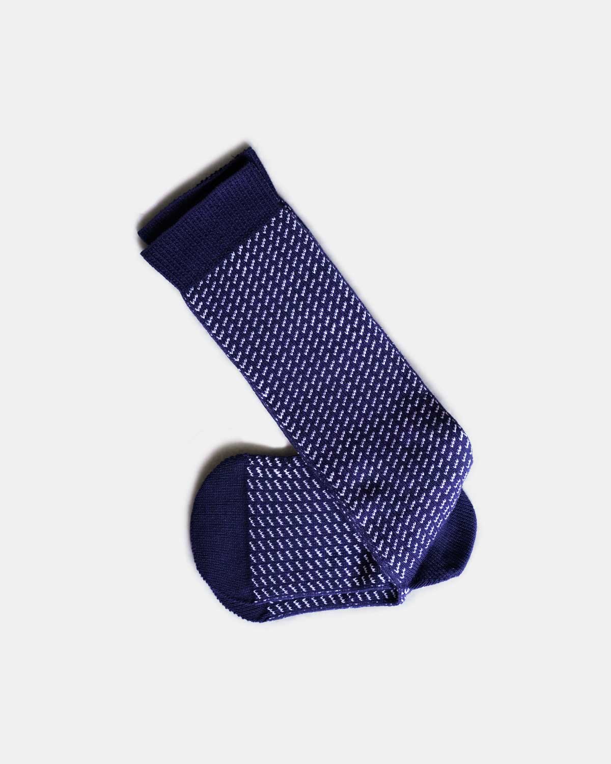 BIRDSEYE LONG SOX - NAVY