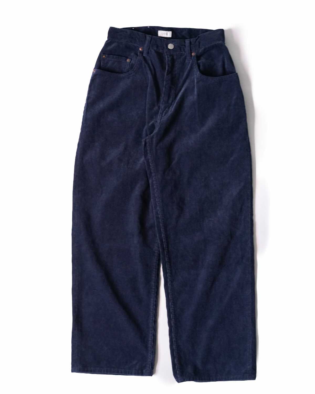 Fine-Wale Corduroy Baggy 5 Pocket Pants [navy]