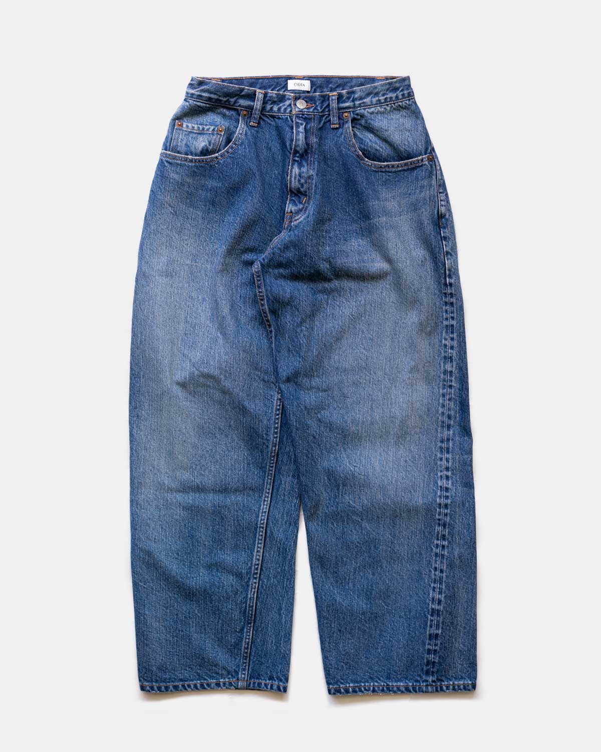 New Baggy 5 Pocket Pants [Medium Dark Blue(Damage)]