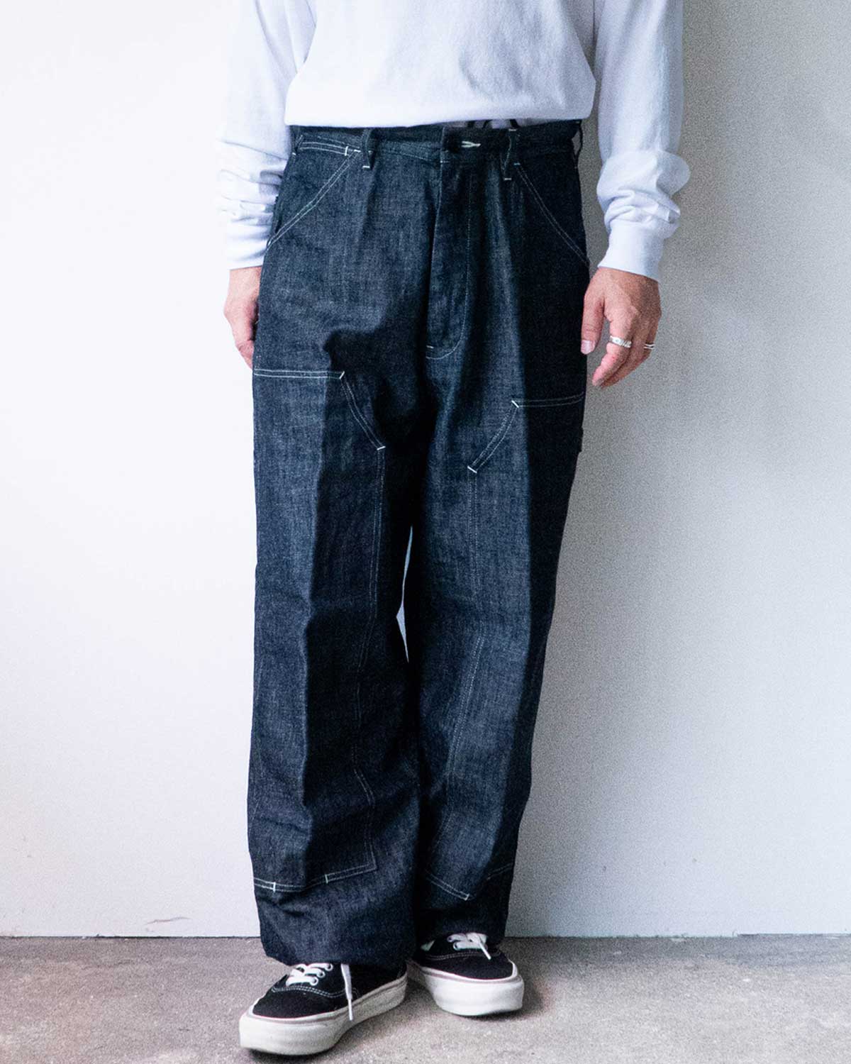 DOUBLE KNEE PAINTER PANTS [indigo]