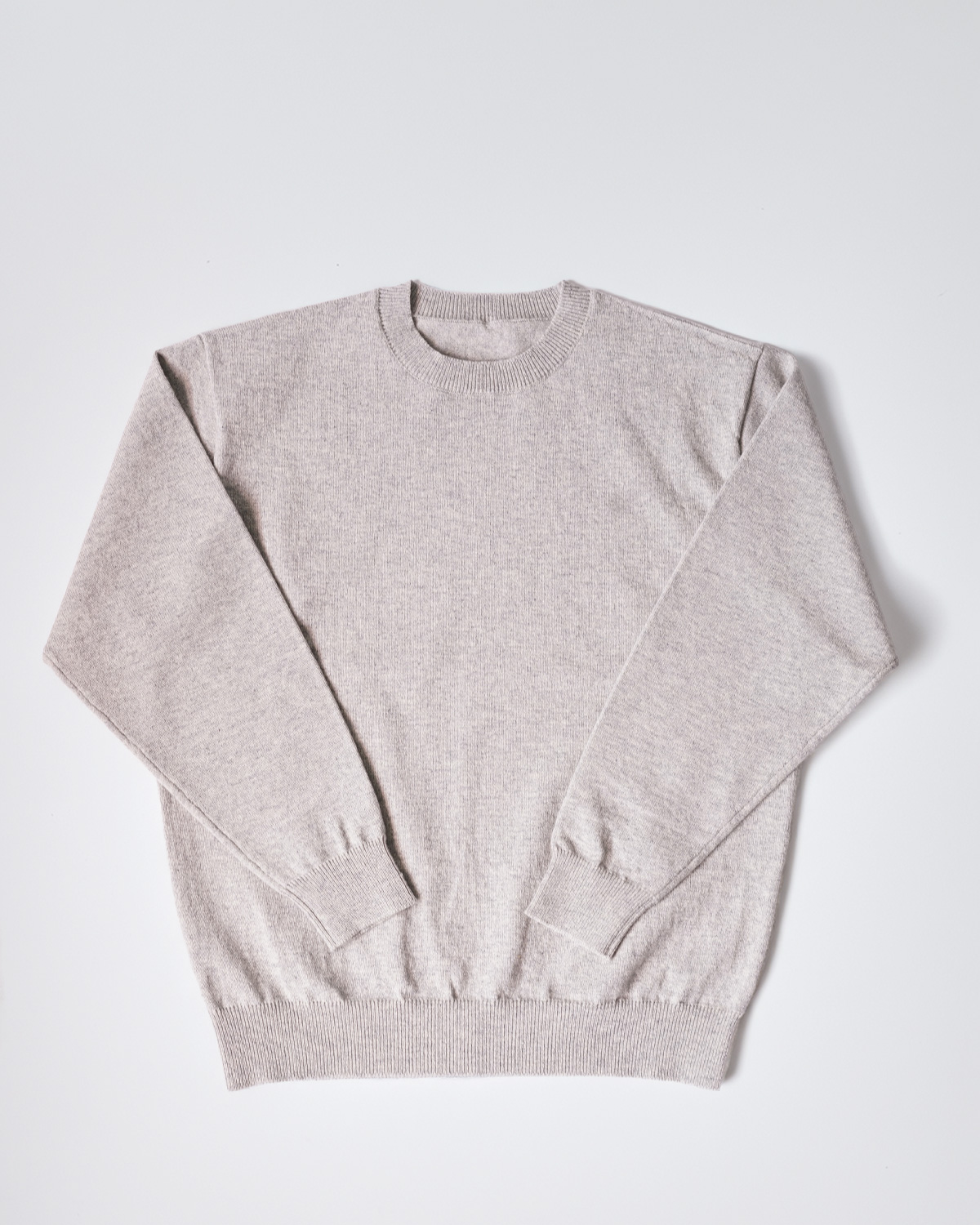 RIGID CASHMERE SWEATER Crew Neck Pullover - Top Gray