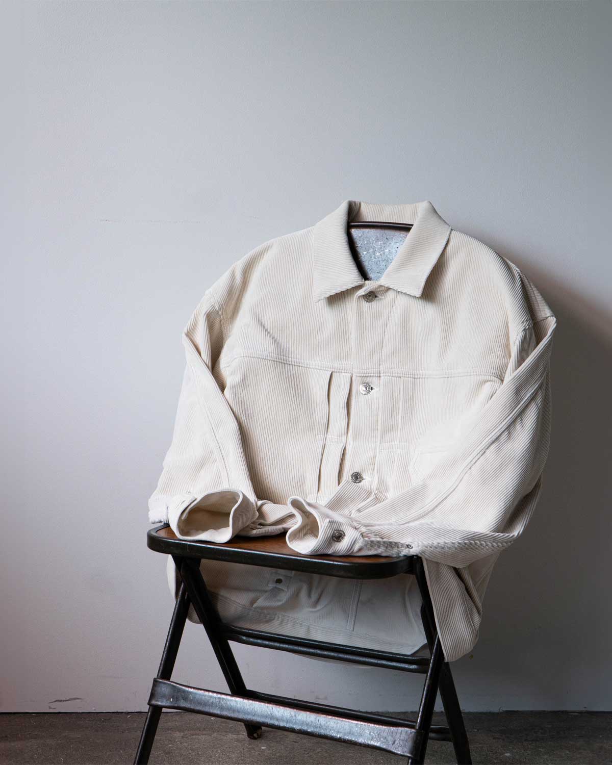 1ST TYPE CORDUROY JACKET "WHITE"