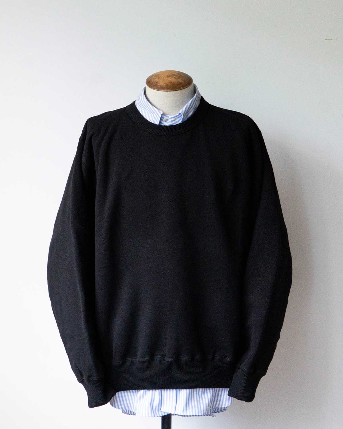 CREW NECK SWEAT "BLK"