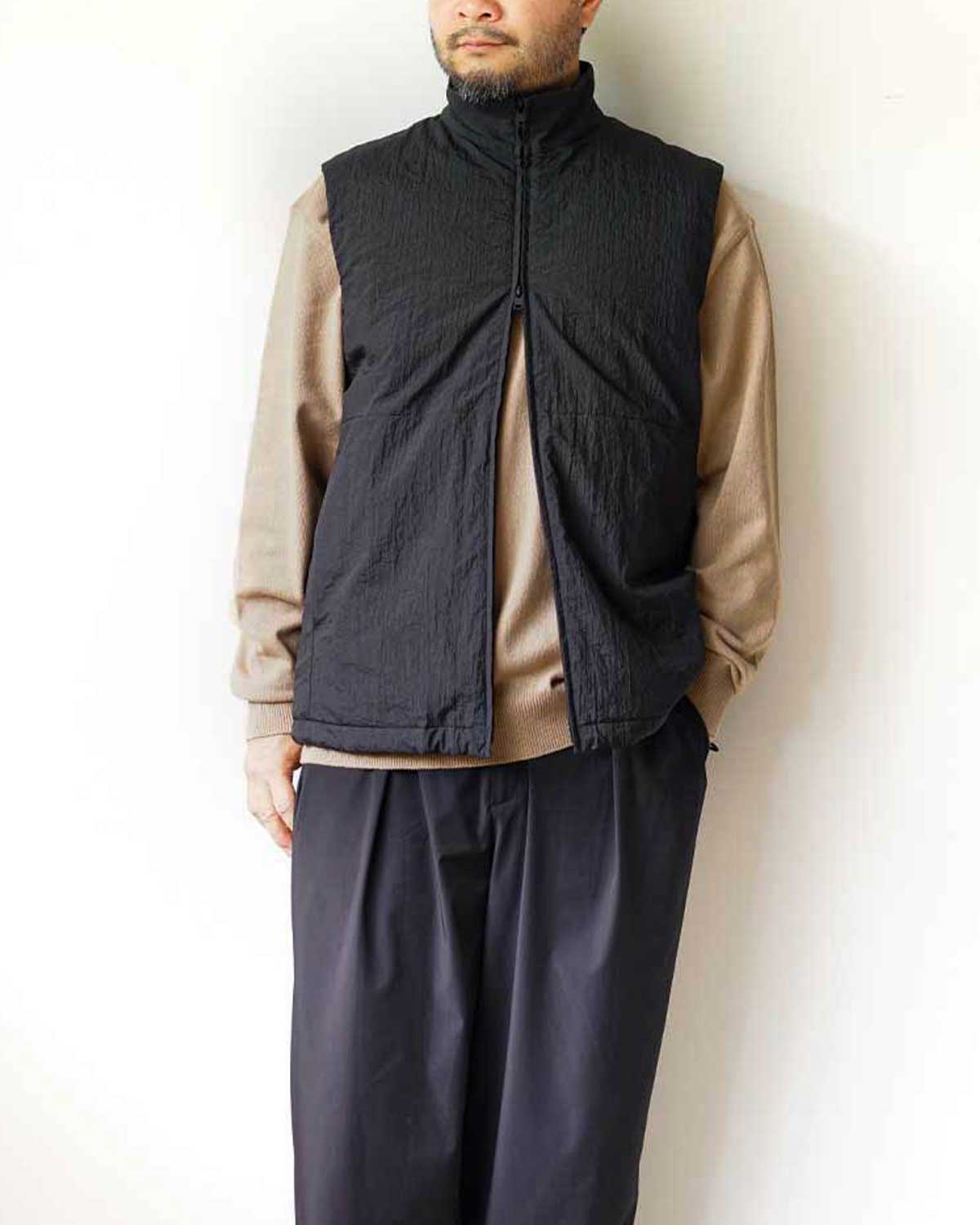 SHRINK TAFFETA PADDED VEST