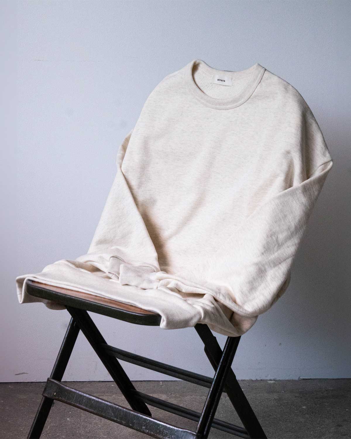 TURI-AMI 60s SHAPE SWEAT "OAT-GRAY"