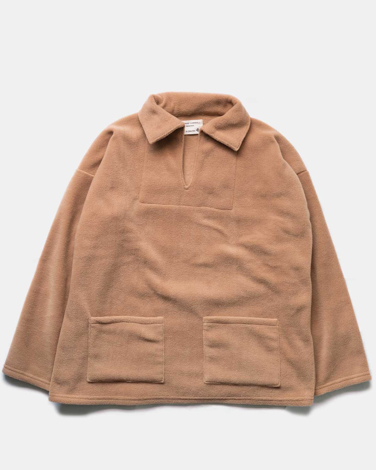 FLEECE fishermans smock - beige [MAX PROOF]