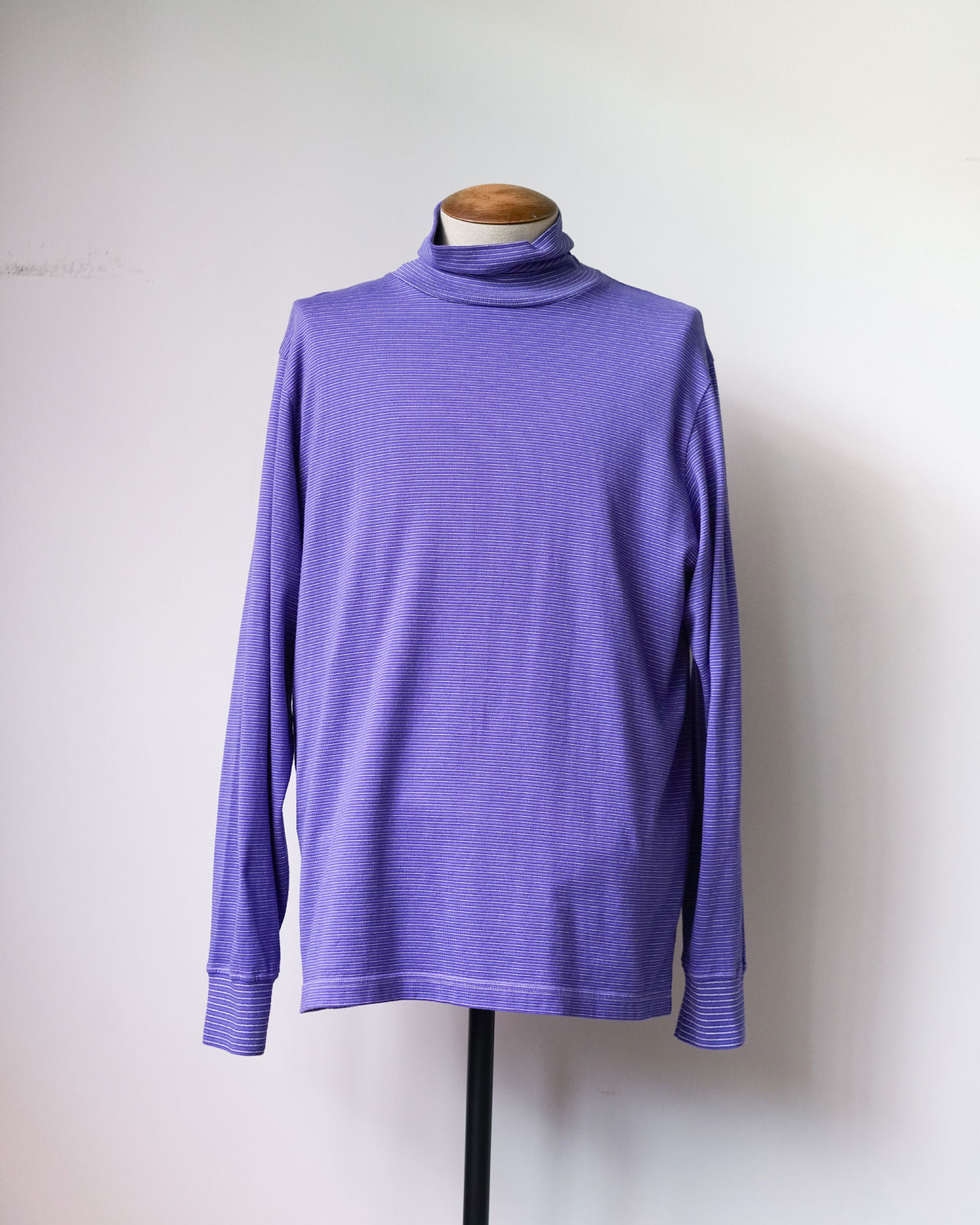 GARMENT DYED BORDER T-SHIRT TURTLE - purple