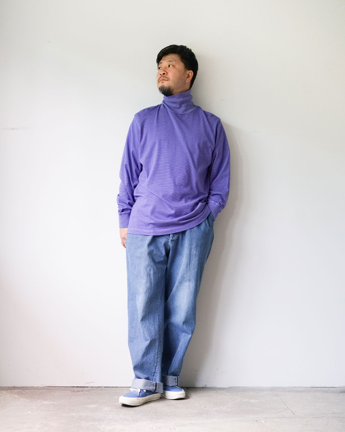 PURPLE(165cm66kgサイズ3着用)