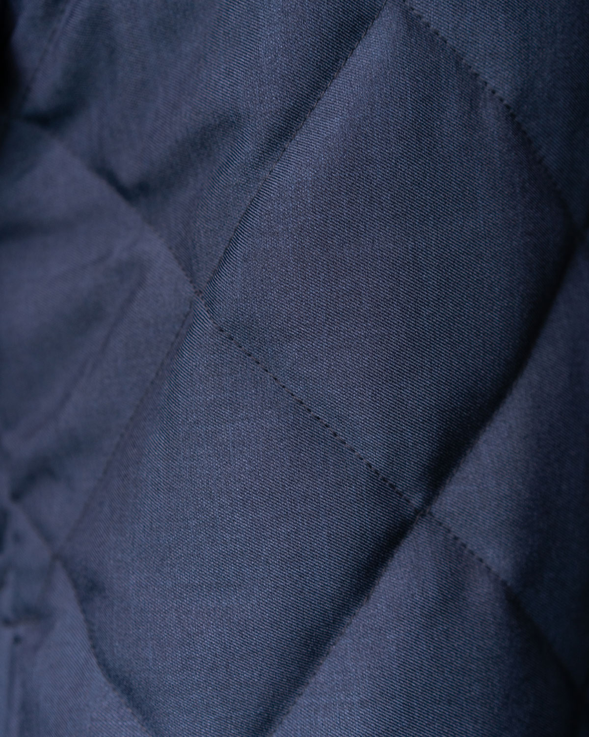 NAVY(ポリエステルシャンブレー素材のキルティング)