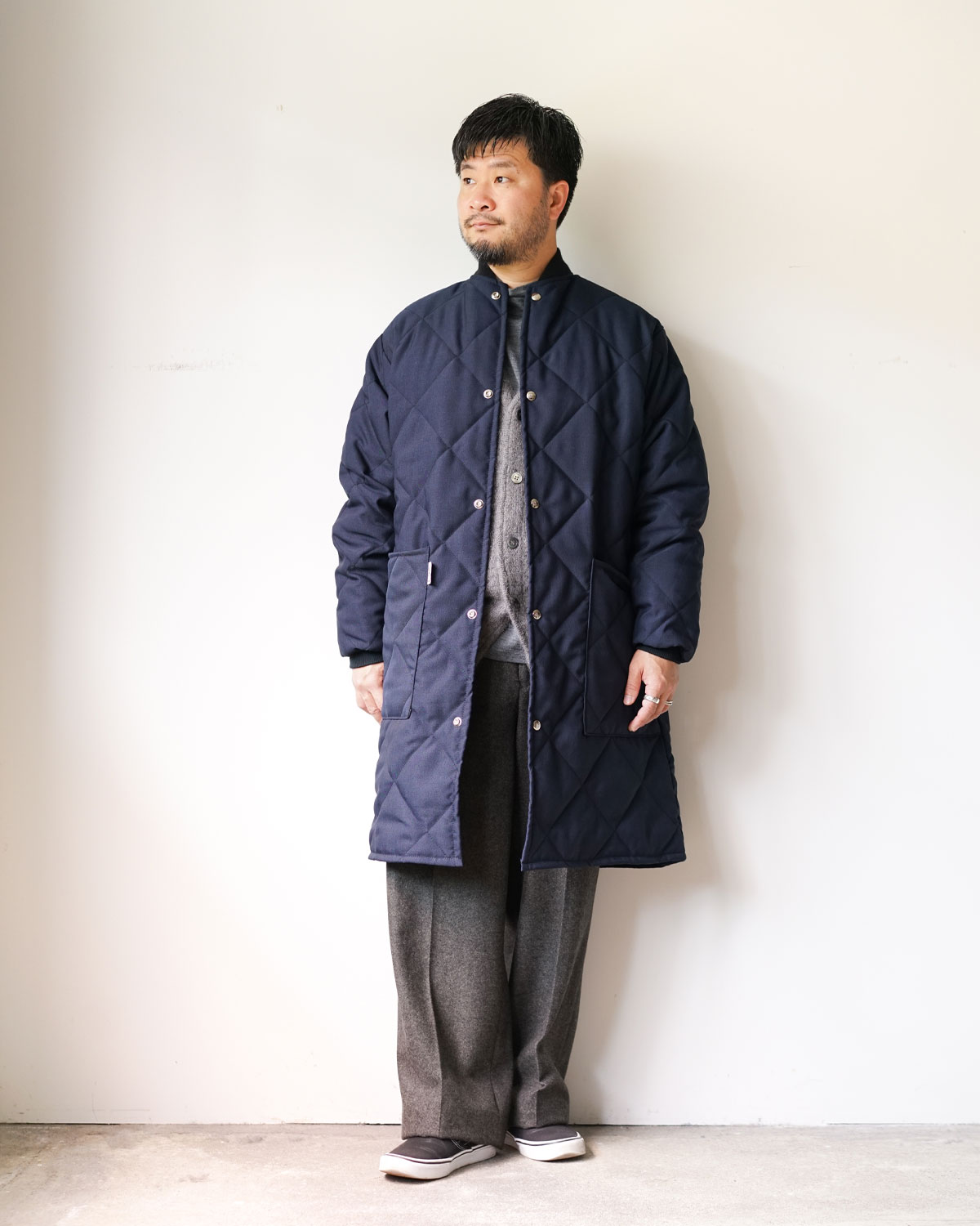 NAVY(ライナーとして着用165cm66kgMサイズ着用)