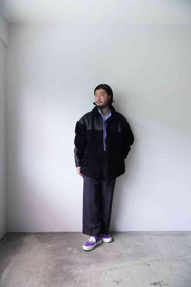 mouton jacket "ecwcs gen 2 level 3" [SEVEN BY SEVEN] black wearing image