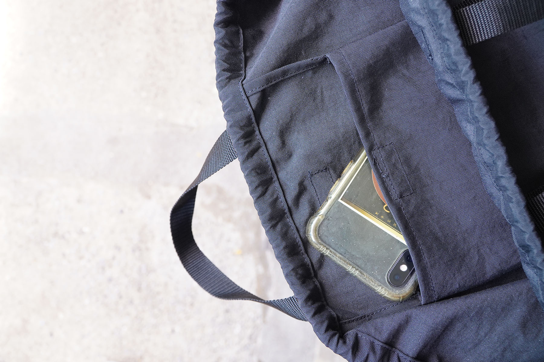 ”tusser nylon” TAS HELMET BAG [ERA goods] inside pocket