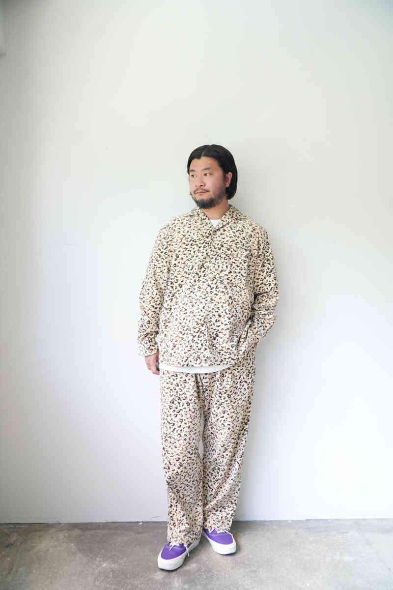 "LEOPARD PRINT" cotton velvet cook pants [SEVEN BY SEVEN] styling image with set up