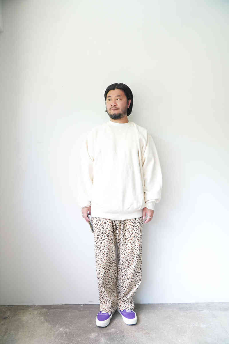 "LEOPARD PRINT" cotton velvet cook pants [SEVEN BY SEVEN] wearing image