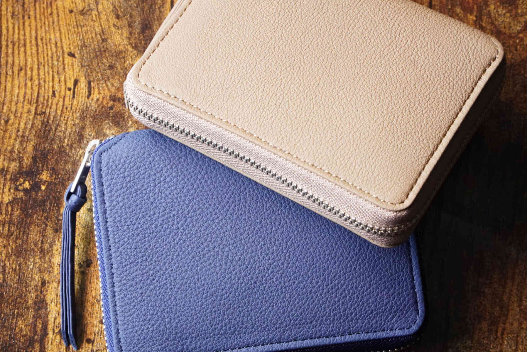 BUBBLE CALF "ROUND PALM WALLET" [ERA goods] textile