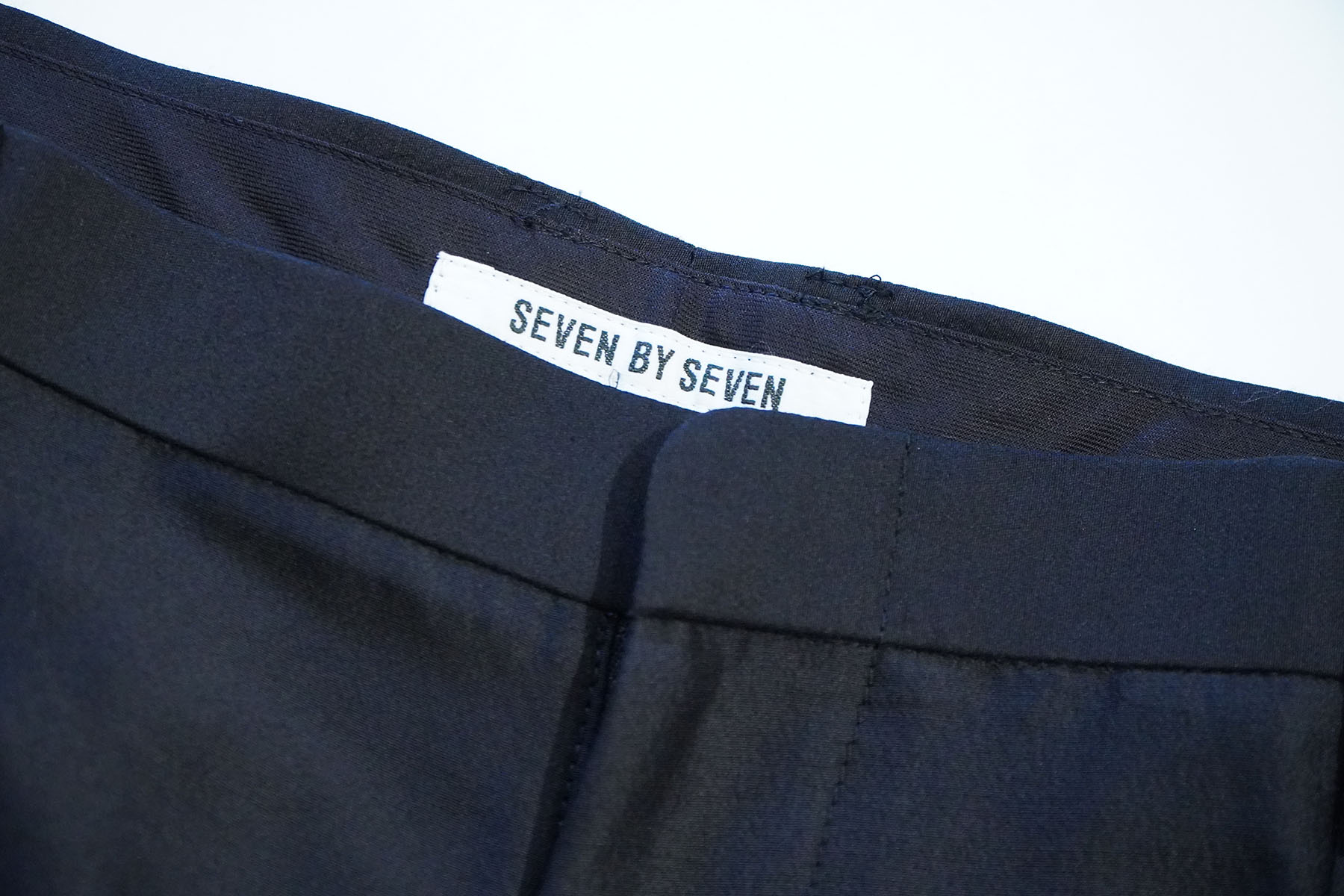 24SS SEVENBYSEVEN INTUCK TROUSERS - Silk / Wool - logo