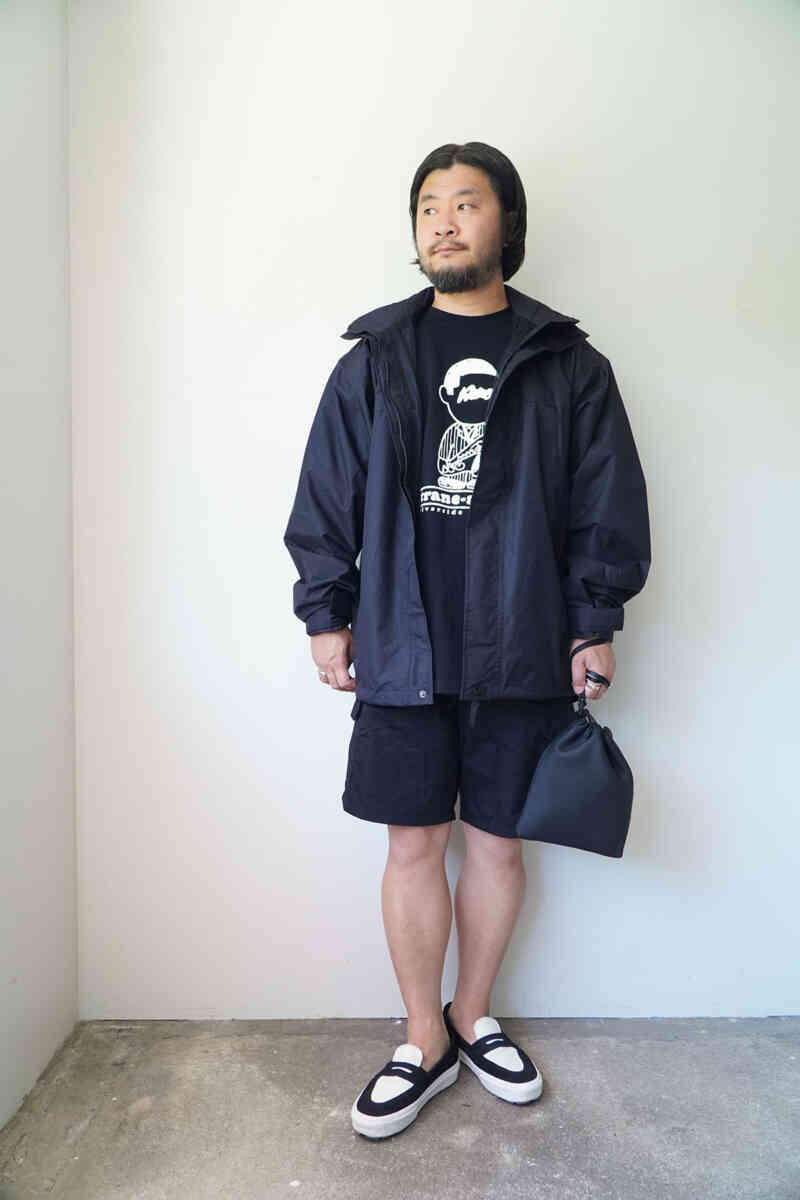 [00’s dead stock] UK G.S FOUL WEATHER JACKET coordination image with short pants