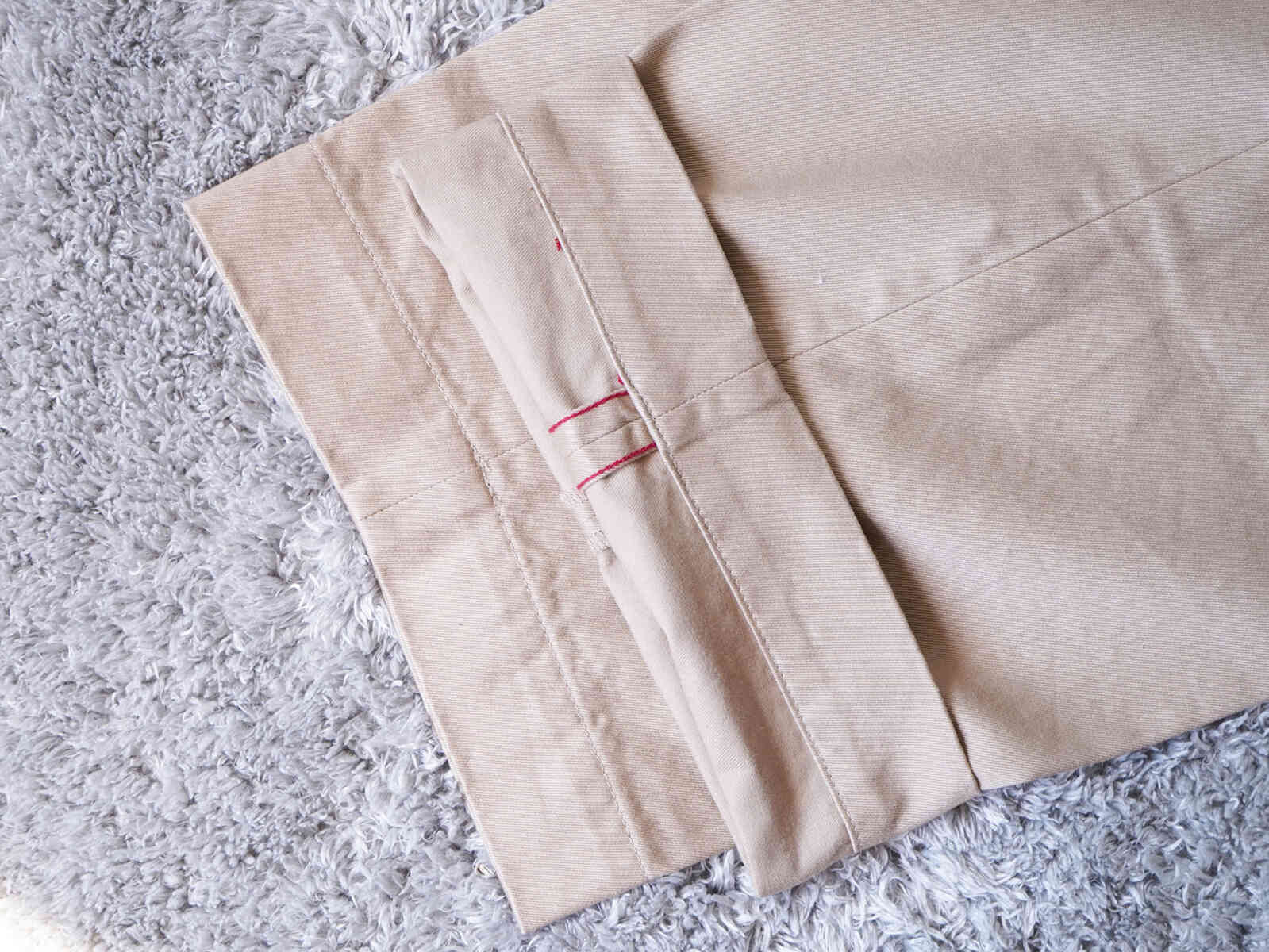 "WEST POINT OFFICER PANT" [D.C.WHITE] hem detail