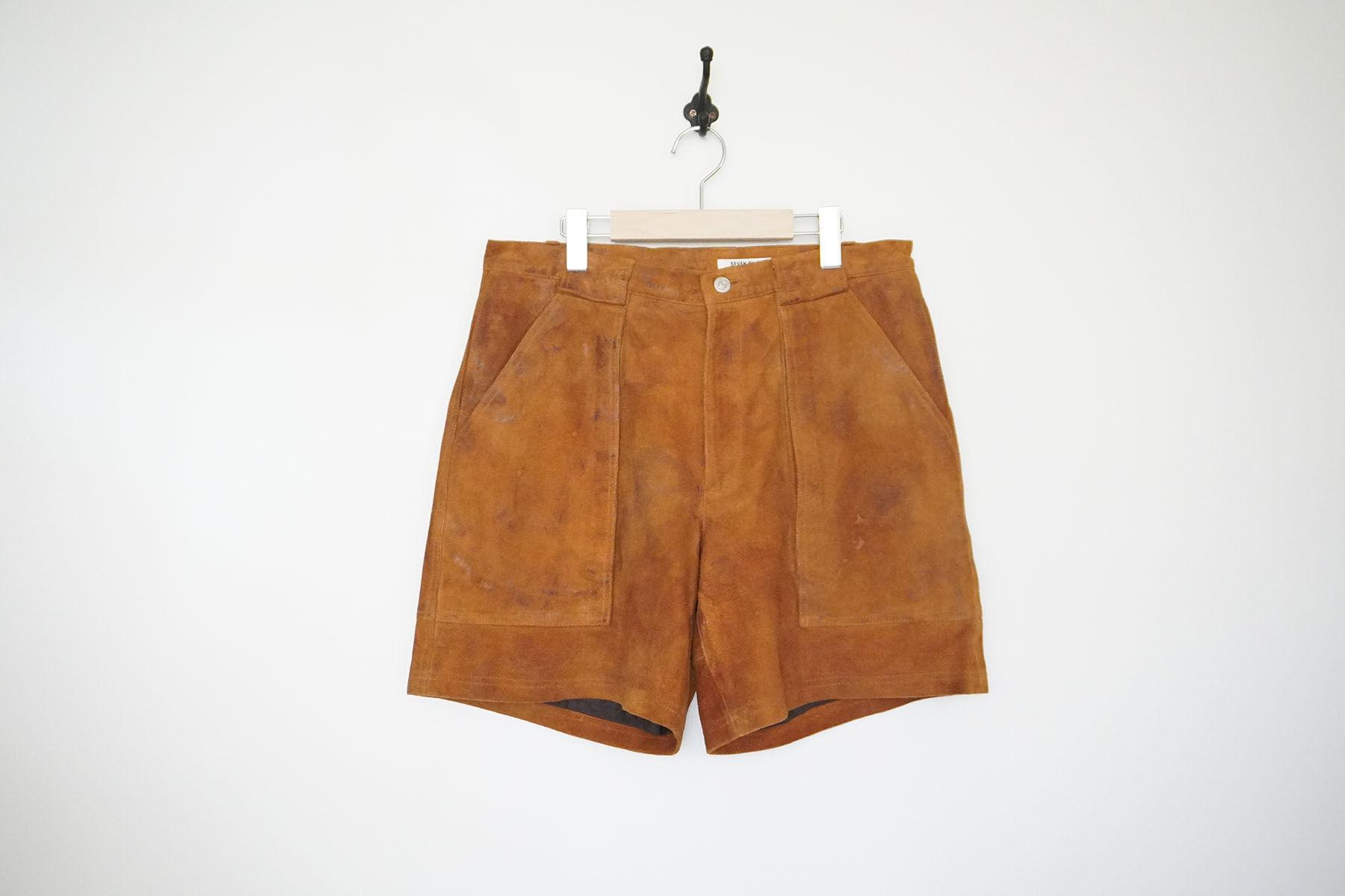 [SEVEN BY SEVEN] W POCKET SUEDE LEATHER SHORT PANTS