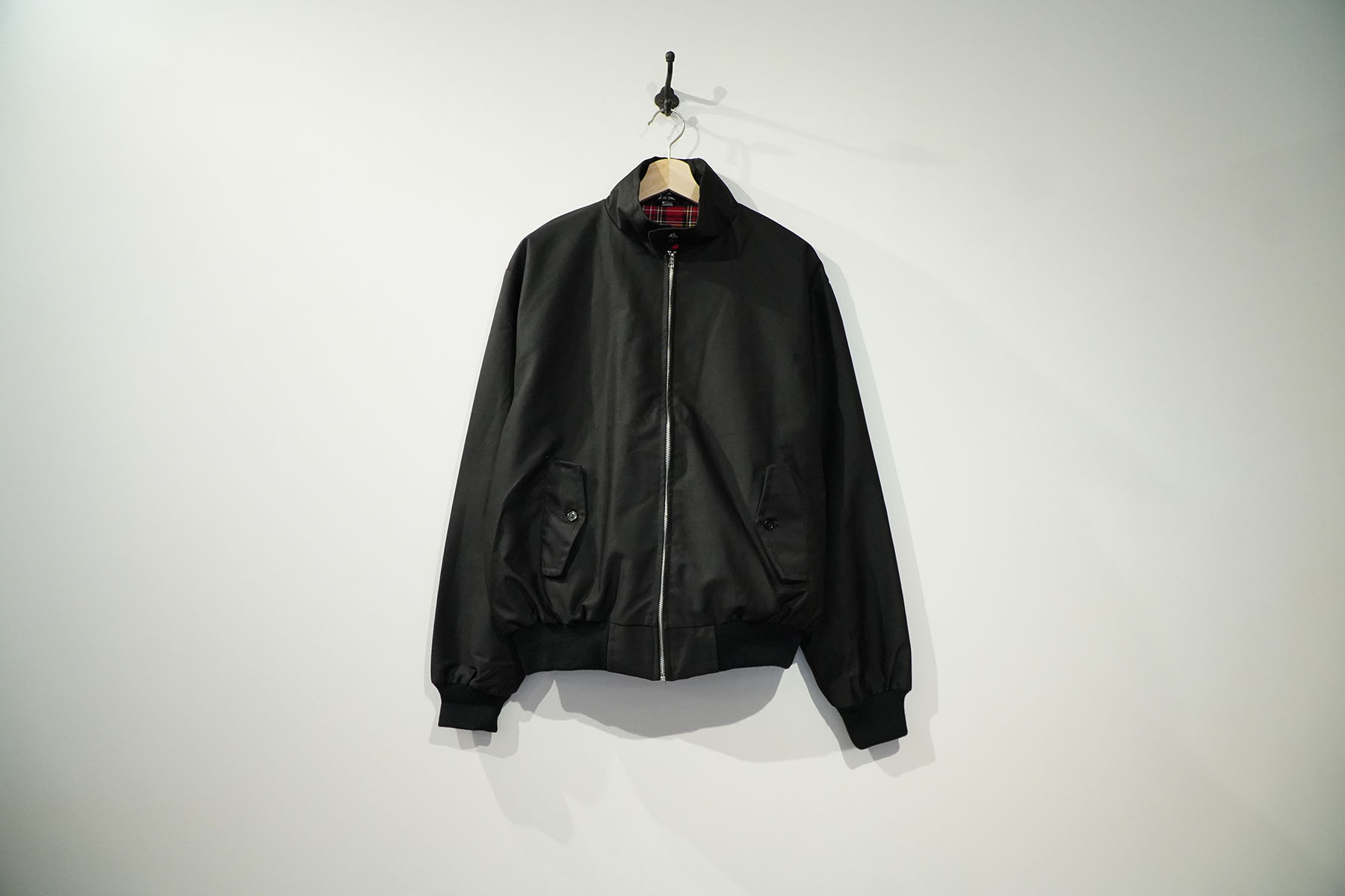 00s deadstock made in ENGLAND harrington jacket black