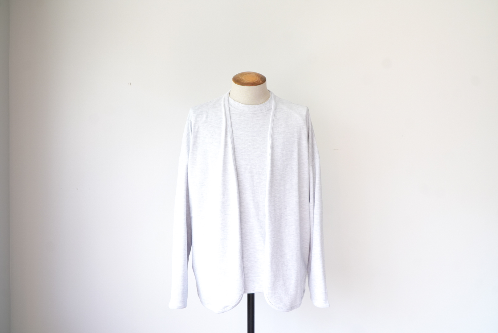 RAGLAN SWEAT T-shirt [alvana FADE series] with cardigan