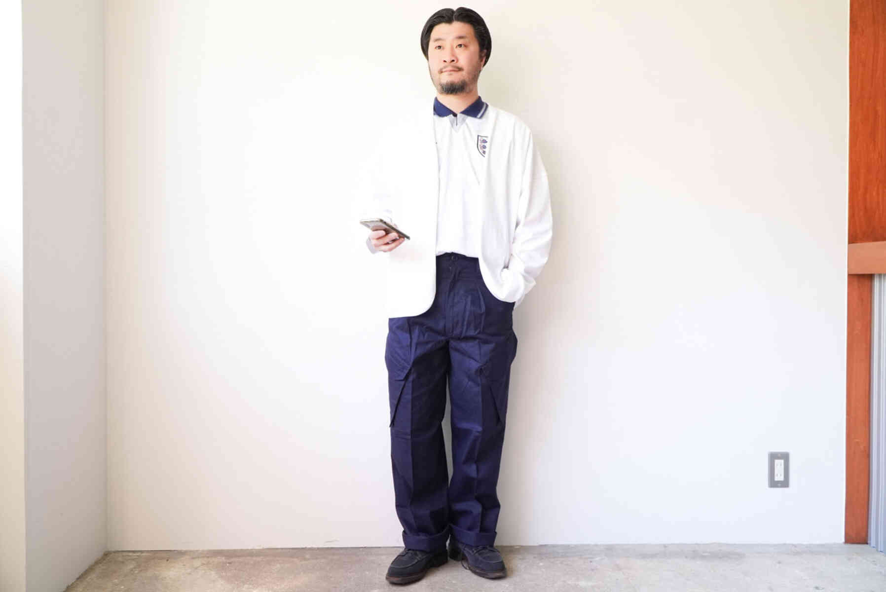 Cardigan and Harrington jacket [alvana and dead stock] styling image with cardigan